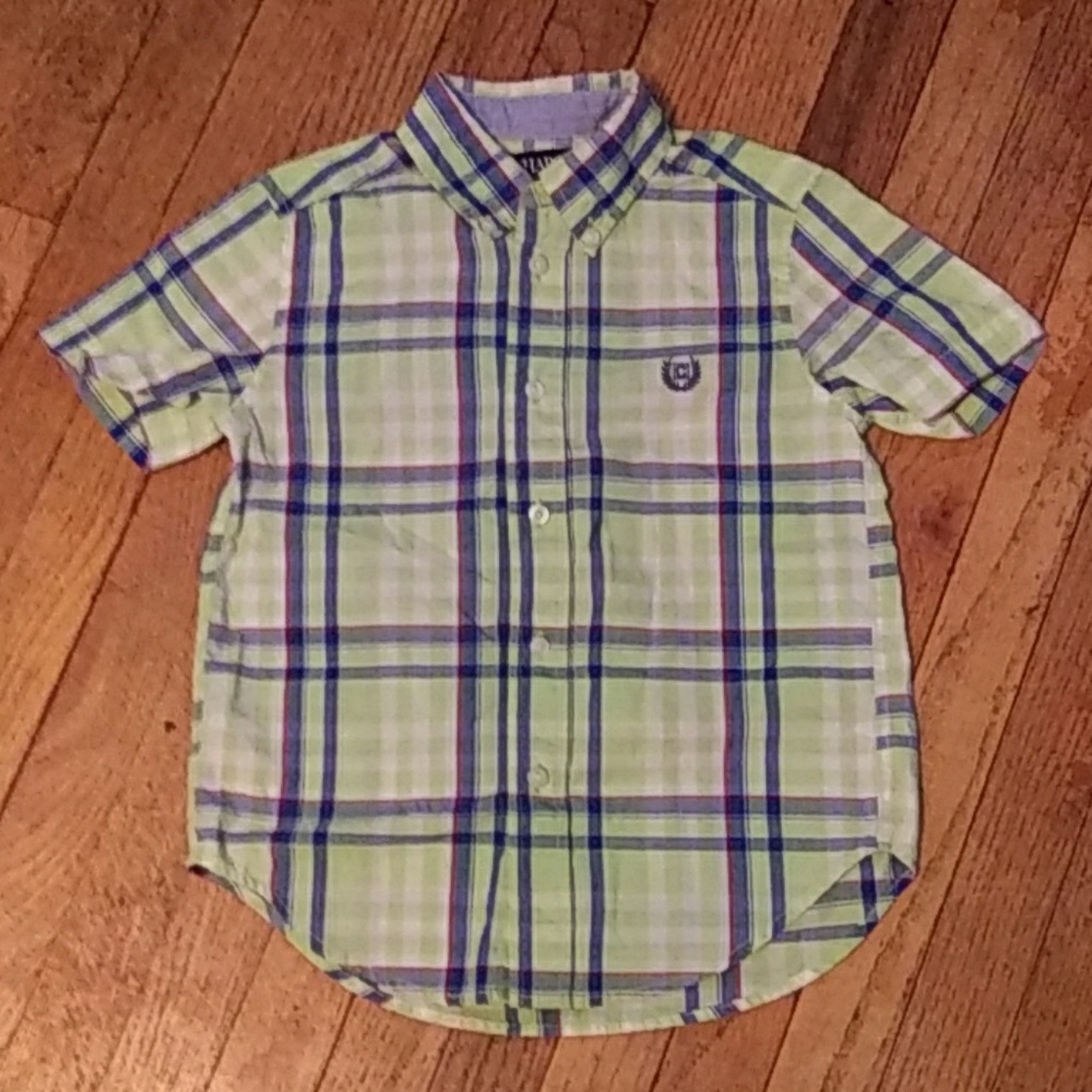 Chaps Boy's short sleeve button up size 5